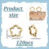 120Pcs Tibetan Style Alloy Bead Frames FIND-UN0007-15-3
