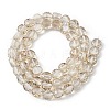 Electroplate Glass Beads Strands EGLA-L045-G-PL02-2
