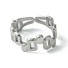 304 Stainless Steel Open Cuff Ring RJEW-L110-036P-2