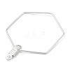 Non-Tarnish 316 Stainless Steel Earring Findings STAS-O149-05P-1