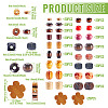360Pcs 18 Styles Wood Beads WOOD-TA0002-75-4