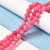 Natural Dyed White Jade Beads Strands G-M402-C03-12-2