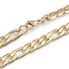 304 Stainless Steel Figaro Chain Necklaces NJEW-L173-016-G-1
