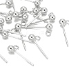 925 Sterling Silver Ear Stud Findings STER-K167-042B-S-3