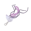 3Pcs 3 Colors Jellyfish Glass Pendant Decorations HJEW-JM02655-5