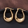 Ion Plating(IP)  304 Stainless Steel Hoop Earrings EJEW-A059-03G-4