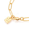 Brass Paperclip Chain Bracelets for Women BJEW-N032-07A-G-3