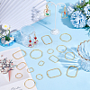 48pcs 6 Styles Tibetan Style Zinc Alloy Pendants FIND-SP0005-02G-4