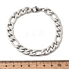 201 Stainless Steel Curb Chain Bracelets for Men STAS-T077-22A-02P-5