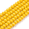 Opaque Solid Color Imitation Jade Glass Beads Strands EGLA-A044-P6mm-D29-1