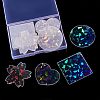 16Pcs 4 Style Transparent Acrylic Pendants FIND-NB0002-58-2