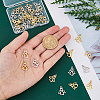 36Pcs 3 Color Brass Pendants KK-FH0005-17-3