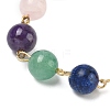 Chakra Natural Mixed Gemstone Connector Charms AJEW-AL0022-2