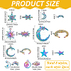 16Pcs 8 Style Alloy Pendants FIND-PH0007-27-2