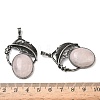 Natural Rose Quartz Pendants G-H332-11AS-05-3