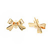 Brass Stud Earring Findings KK-S360-174-4