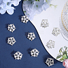 16Pcs Alloy Rhinestone Shank Buttons BUTT-GF0003-69-4