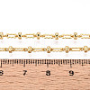 Brass Flat Round with Rectangle Link Chains CHC-T018-53G-3
