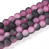 Crackle Glass Beads Strands GLAA-N009-10mm-09-1