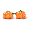 Autumn Opaque Resin Pumpkin Cabochons RESI-D063-12-2