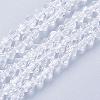 Clear Glass Bicone Beads Strands X-GLAA-S026-07-1