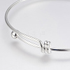 Adjustable Brass Bangles LS-BJEW-P148-03-2
