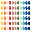 100Pcs 10 Colors Opaque Acrylic Charms MACR-TA0001-86-1