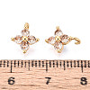 Brass Micro Pave Cubic Zirconia Pendants KK-D356-07I-G-3