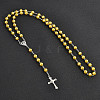 Long Handmade Imitation Pearl Cross Pendant Lariat Necklace Unisex Tassel Sweater Chain Necklaces FZ4072-2-1