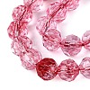 Crackle Transparent Glass Beads Strands GLAA-N068-06A-04-3