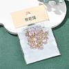 SHEGRACE Brass Pave Cubic Zirconia Oval Connector Charms XGRQ2O174-437B-G-6