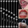 Acrylic Tongue Rings WG0B40E-04-1