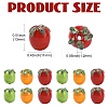 15Pcs 3 Colors Handmade Lampwork Enamel Beads LAMP-CJ0003-15-2