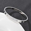 304 Stainless Steel Rhinestone Bangles for Women BJEW-Z092-15P-1