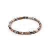 Bohemian Natural Picture Jasper & Golden Synthetic Non-magnetic Hematite Beaded Stretch Bracelets for Women Men NY1304-6-1