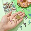 40Pcs 10 Styles Printed Alloy Pendants FIND-CJ0001-96-4