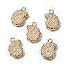 Dyed Synthetic Lava Rock Pendants G-P614-05G-03-1