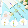 3Pcs Brass Lotus Hanging Ornaments AJEW-CJC0020-001G-3