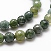 Natural Moss Agate Beads Strands X-G-D840-25-6mm-3