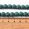 Synthetic Malachite Beads Strands G-F668-19-8mm-3