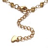 Trendy 304 Stainless Steel Ball Link Chain Bracelets BJEW-E258-19G-2