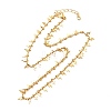 Lightning Bolt Brass Pendant Necklaces NJEW-JN03649-01-2