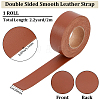 2M PVC Double Face Imitation Leather Ribbons SRIB-WH0011-127B-03-2