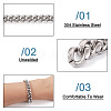 DIY Chain Bracelet Necklace Making Kit DIY-YS0001-71-5
