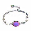 Rainbow Color 304 Stainless Steel Bracelet Making STAS-L248-004M-1