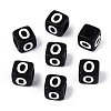Initial Acrylic Horizontal Hole Beads OACR-ZX006-35O-1