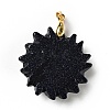 Synthetic Blue Goldstone Pendants G-E043-01B-03G-3