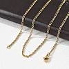 Unisex Casual Style 304 Stainless Steel Curb Chain Necklaces X-STAS-O037-54G-4