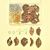 DIY Leaf Dangle Earring Making Kits DIY-FS0008-63A-7