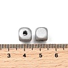 Spray Painted Wooden Beads WOOD-P021-01B-M-4
